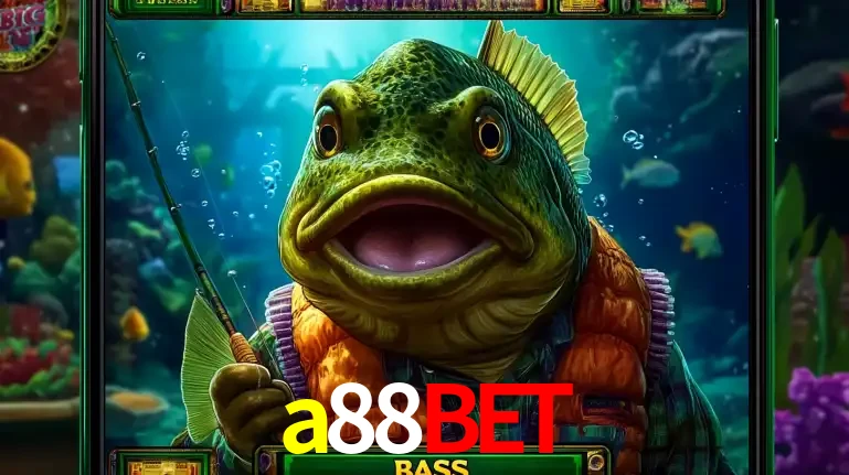 Personagem de peixe pescador do popular jogo de slot com tema de pescaria, uma das emocionantes opções de caça-níqueis para jogar e ganhar no cassino a88bet.